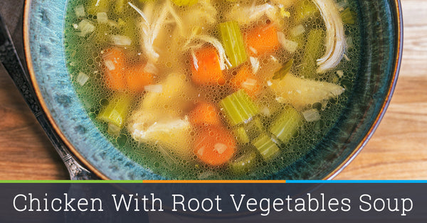 Chicken with Root Vegetables Soup