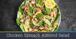 Chicken Spinach Almond Salad