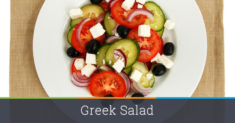 Greek Feta Salad with Peppers and Olives