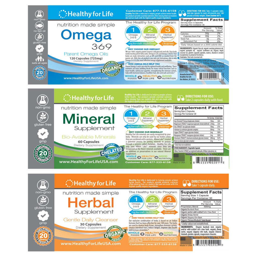 Healthy for Life - Nutrition Plus Pack